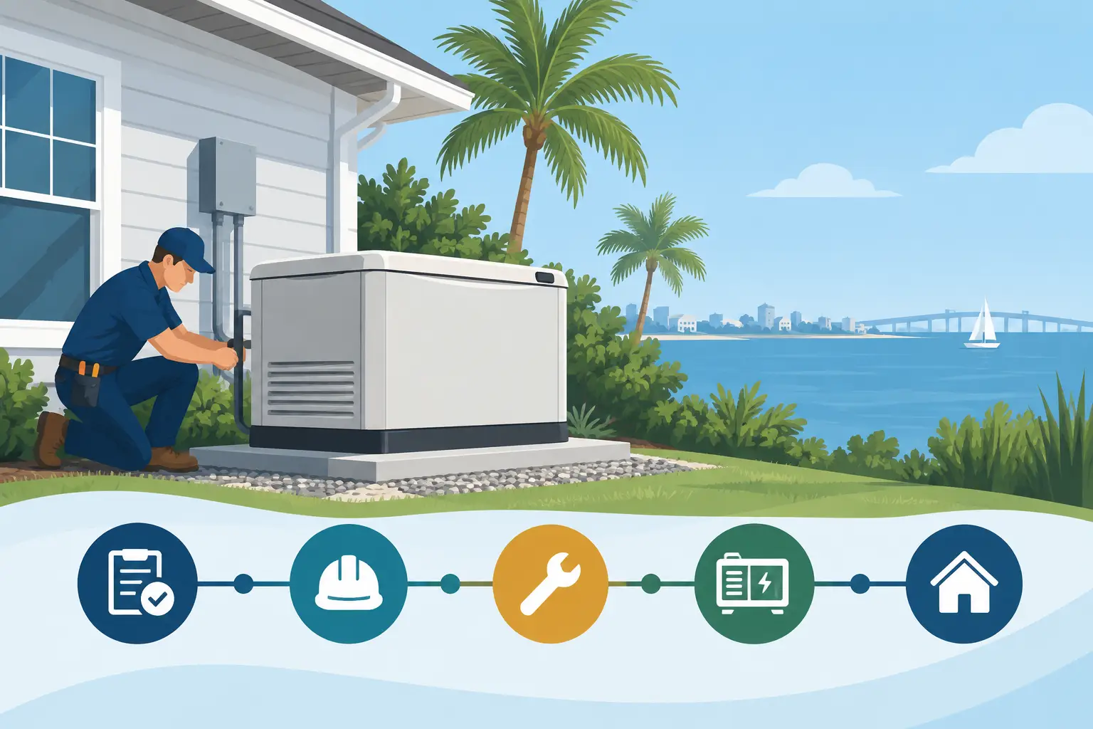 Generator Installation Timeline Guide for Gulf Coast